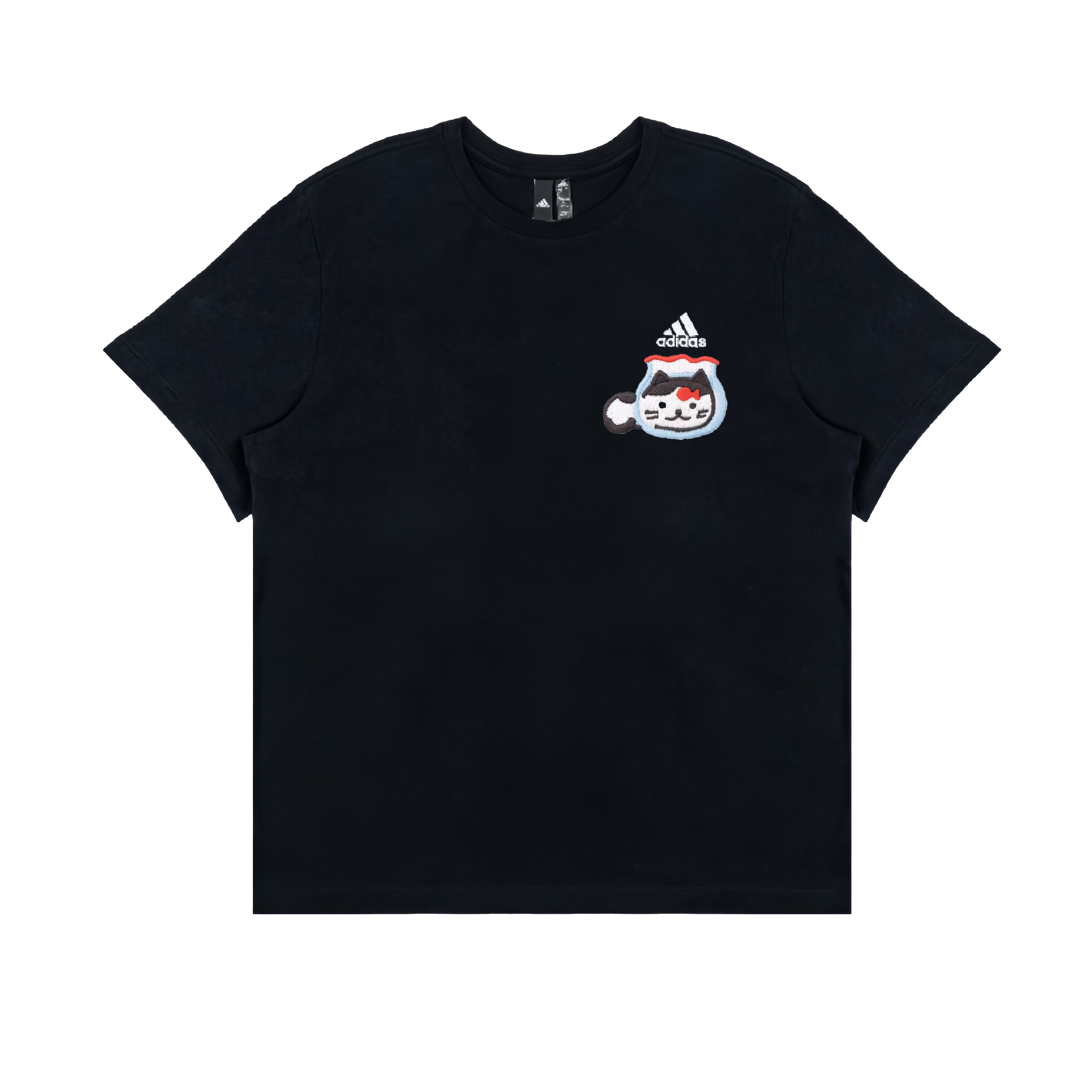 

Спортивная футболка с коротким рукавом и круглым вырезом Unisex Adidas, черный