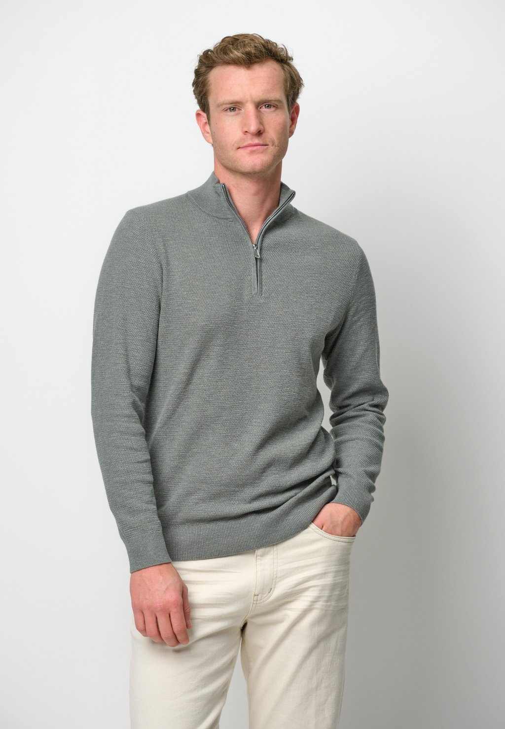

Джемпер 1/2 ZIP PROFUOMO, зеленый