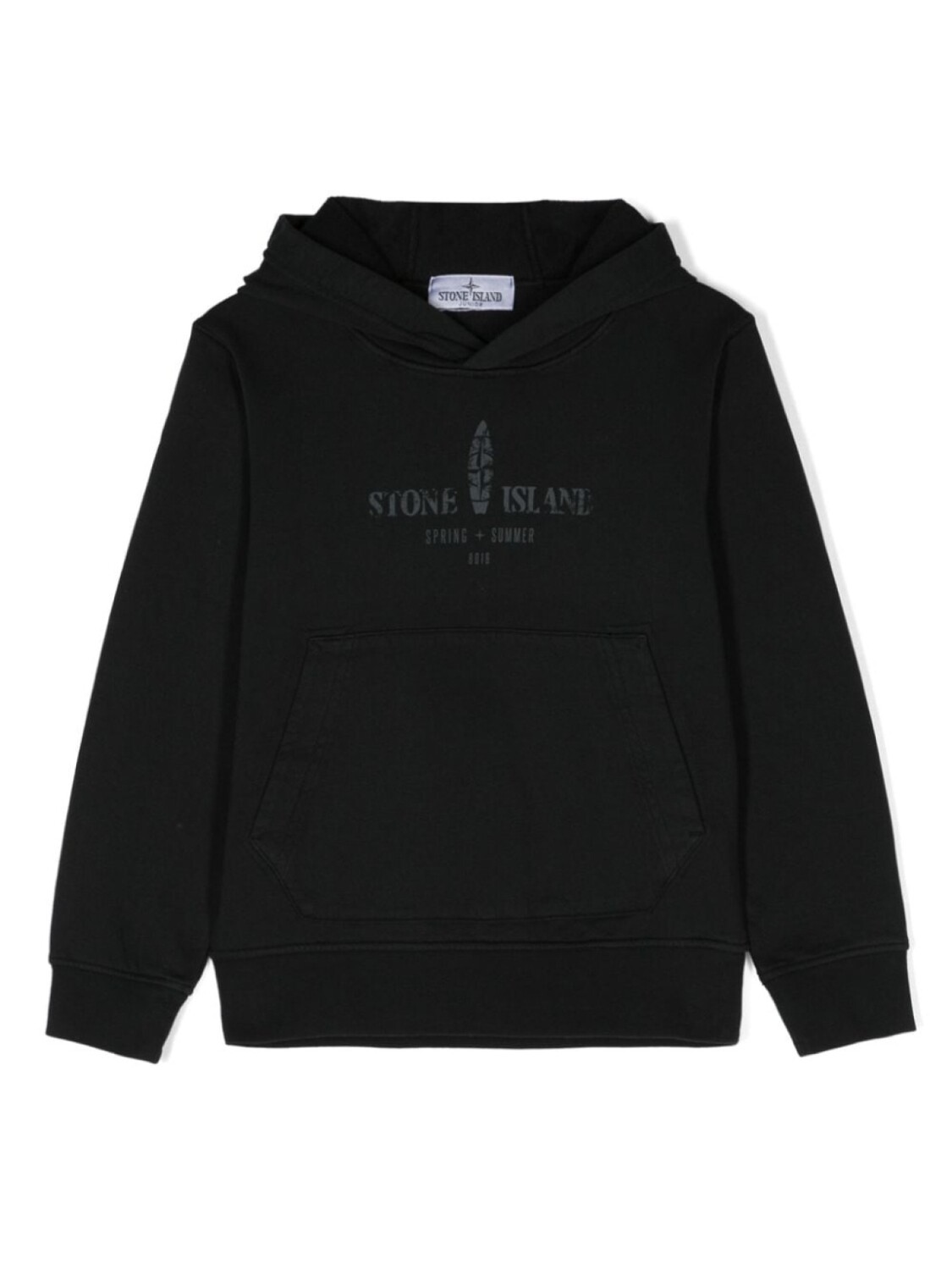 

Stone Island Junior худи с логотипом, черный