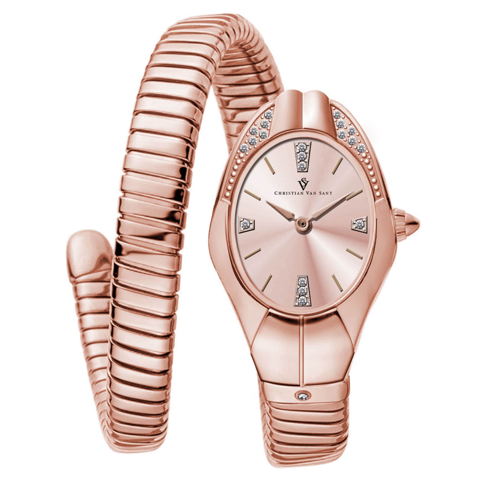 

Женские часы Christian Van Sant Naga с циферблатом из розового золота Christian Van Sant, розовый