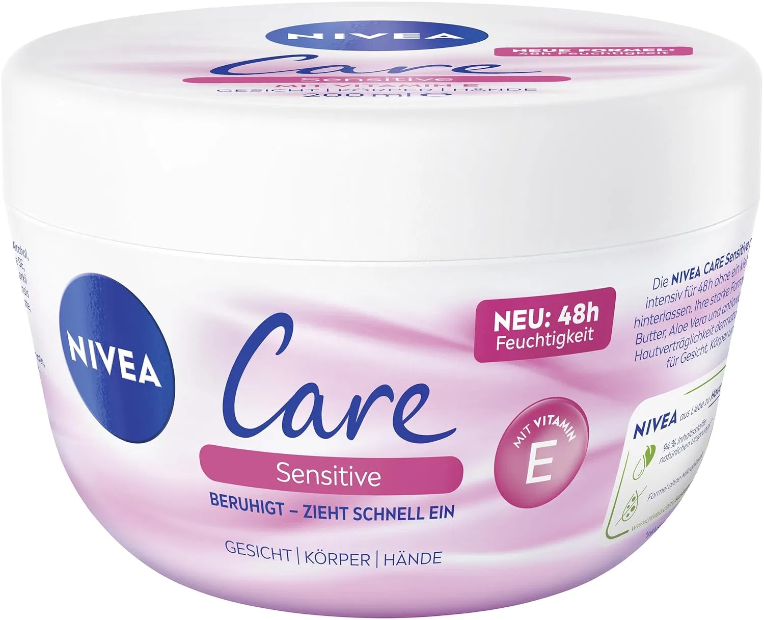Крем для лица Beiersdorf — И тела Nivea Creme Care Sensitive, 200 мл