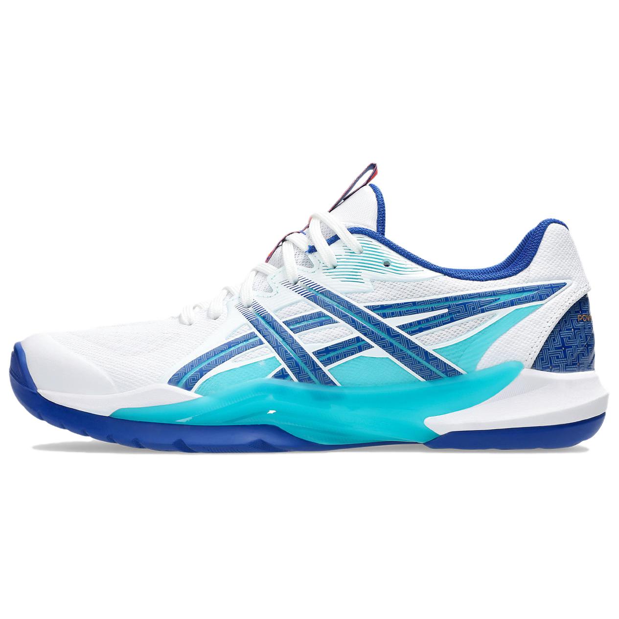 

ASICS Низкие износостойкие кроссовки для бадминтона POWERBREAK FF, мужские, сине-белые