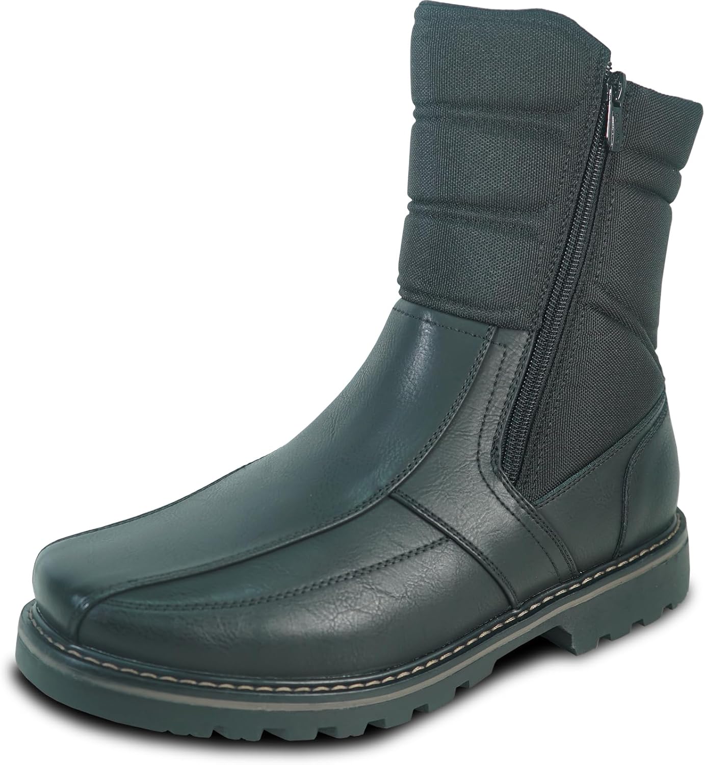 

Мужские водонепроницаемые зимние ботинки DEAN с меховой подкладкой и двойной молнией, черные и коричневые, размеры 7-13 Bravo!