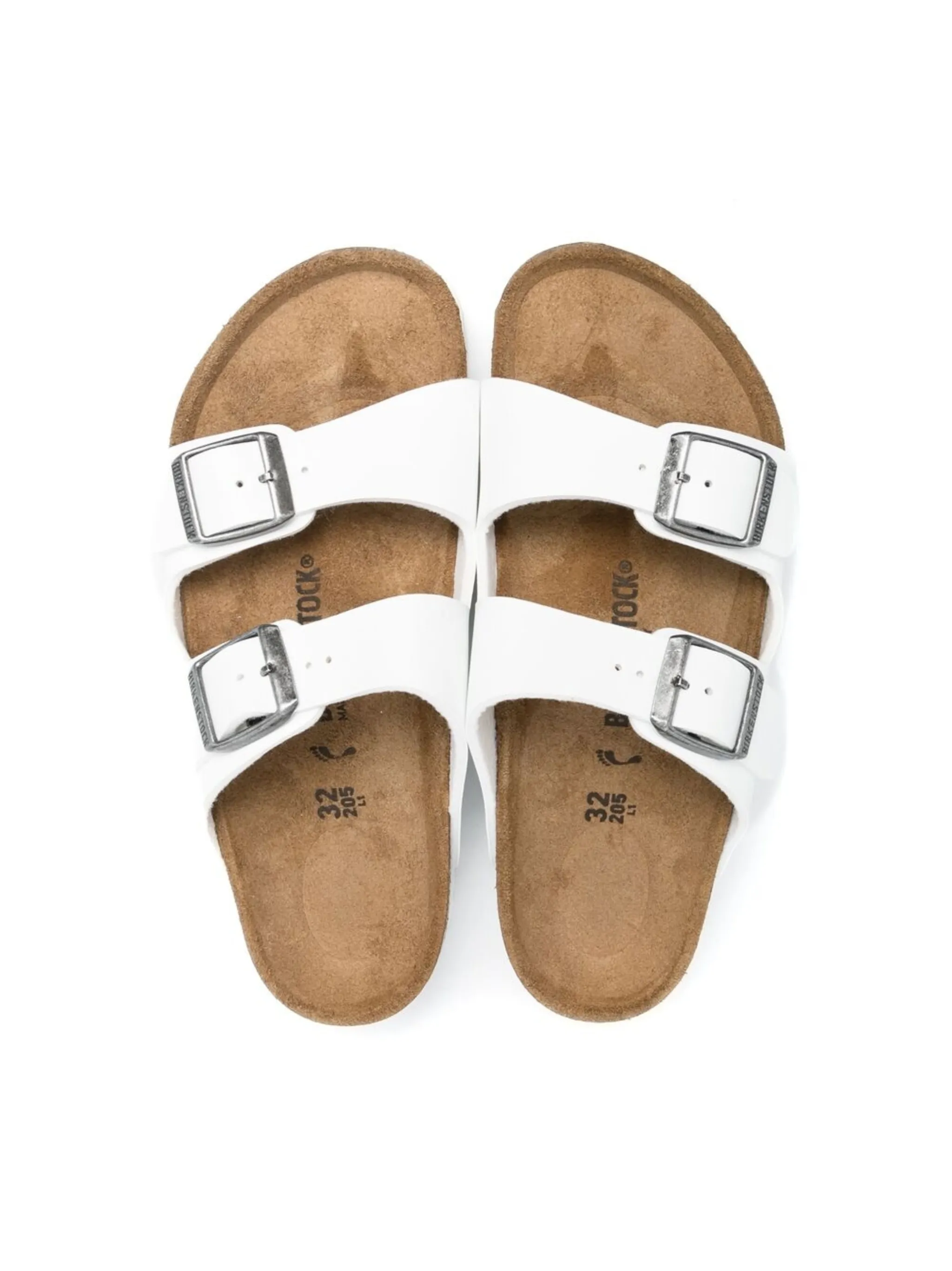 Сандалии Arizona Birkenstock Kids, белый — фото 3