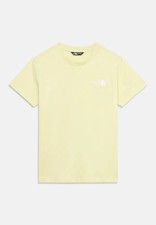 Простая футболка-поло, стандартная, базовая футболка The North Face, Lemon Mist — фото 3
