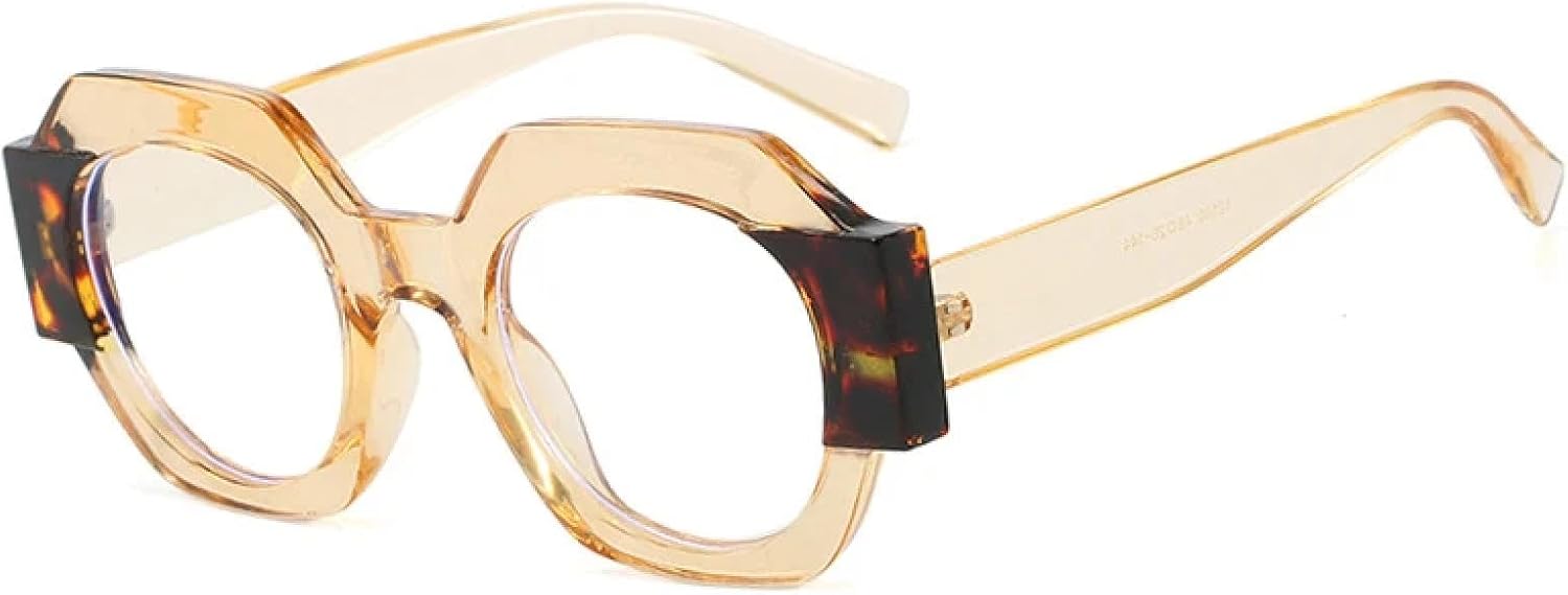 

Модные роскошные солнцезащитные очки Polygon для женщин, классические ретро-очки для мужчин, солнцезащитные очки для вождения и путешествий, защита от УФ-излучения UV400 TKKTLLT, Tea Clear