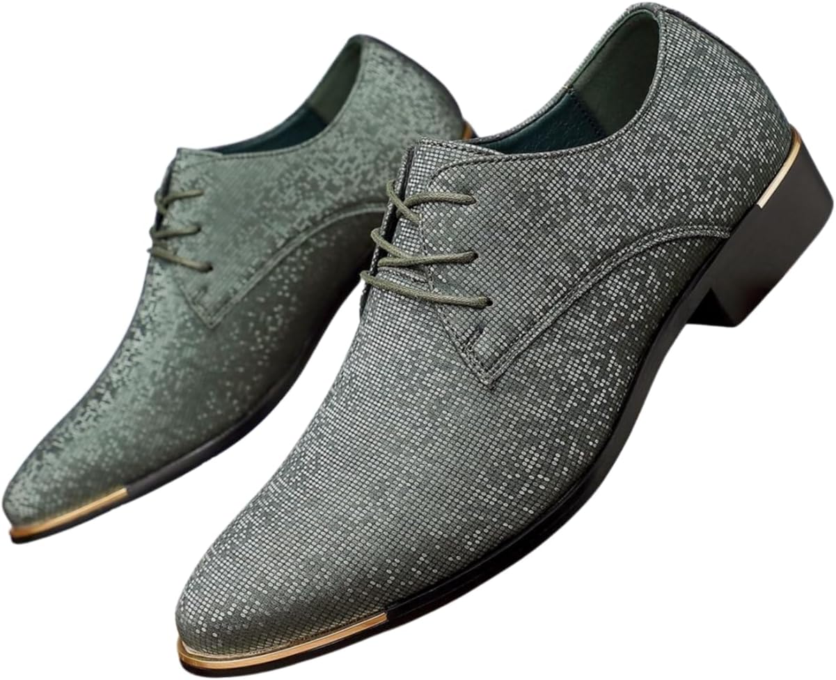 

Мужские оксфорды Santimon с шнуровкой, из кожи с узором и золотыми акцентами, стильная официальная обувь