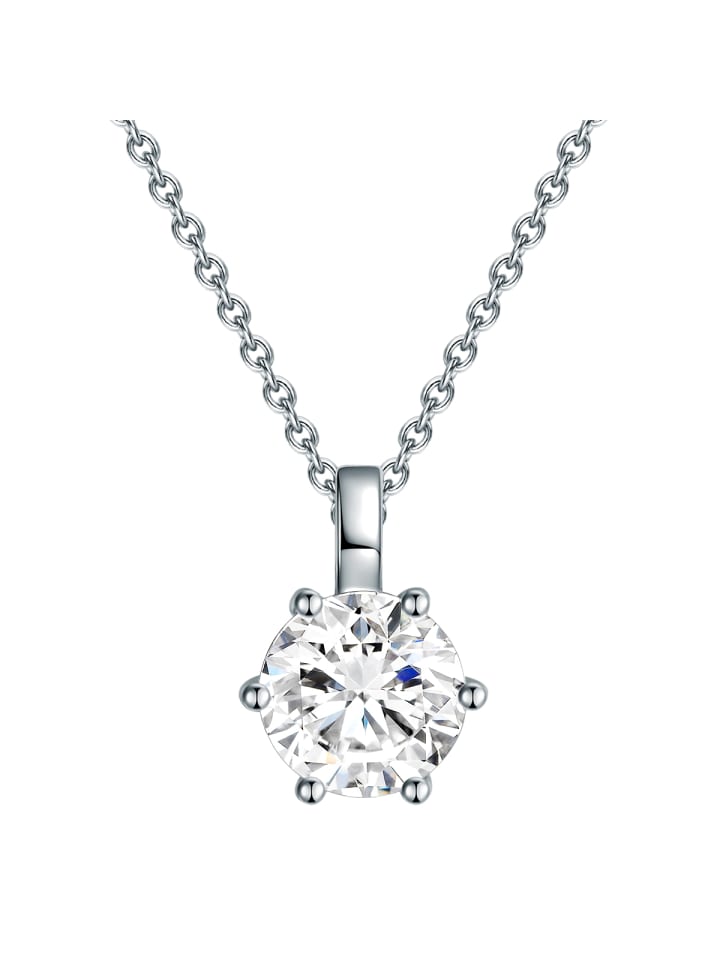 

Trilani Серебряное колье с фианитами в серебряной оправе