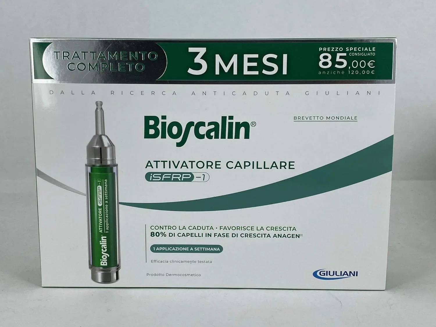 Спрей-активатор для волос «iSFRP-1» от Bioscalin, 3 месяца Giuliani