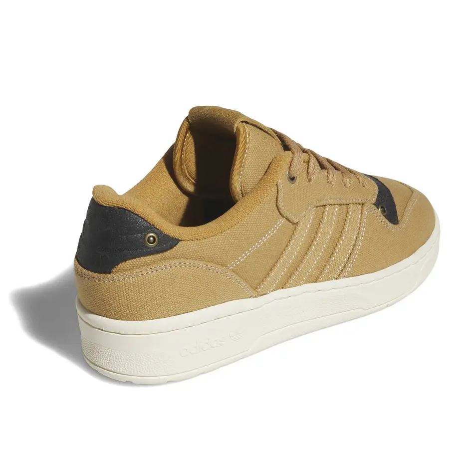 Кроссовки (WMNS) adidas Rivalry Low 'Mesa Core Black Cream White', зеленый — фото 3