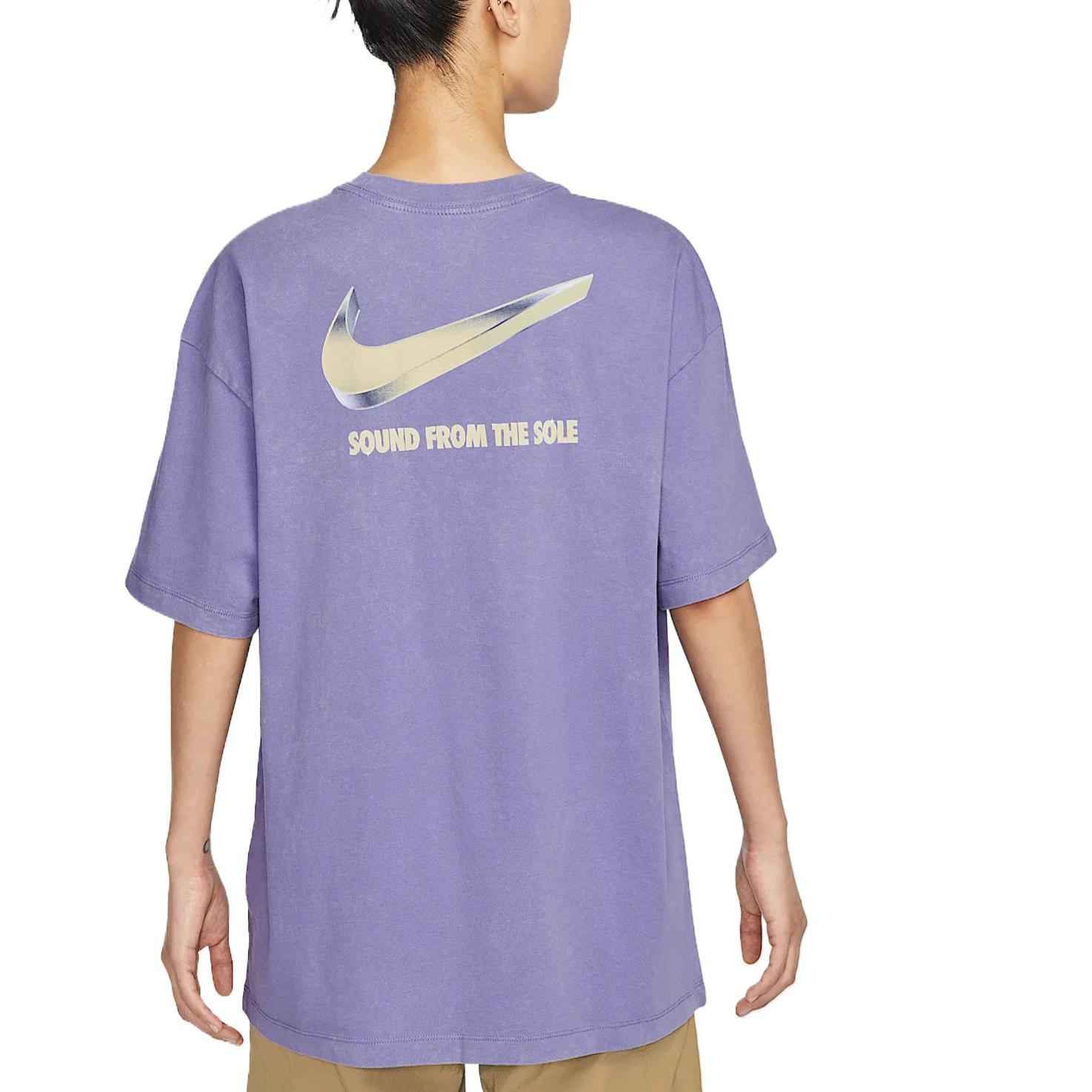 Футболка Nike Sportswear Oversized Short-Sleeve HF9692-527, фиолетовый — фото 2