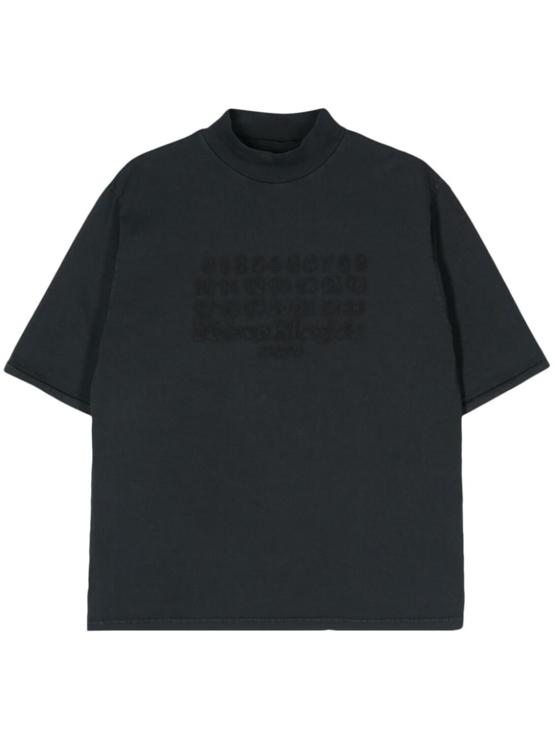 

Maison Margiela футболка с вышивкой, серый