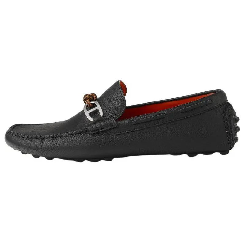 

HERMES Мужские черные лоферы Alessandro
