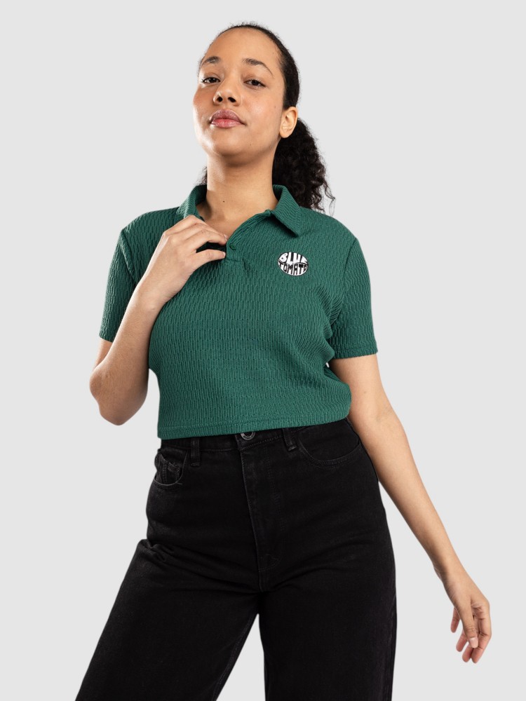 

Футболка Blue Tomato Knitted Polo Shirt, dark green textured, Зеленый, Футболка Blue Tomato Knitted Polo Shirt, dark green textured