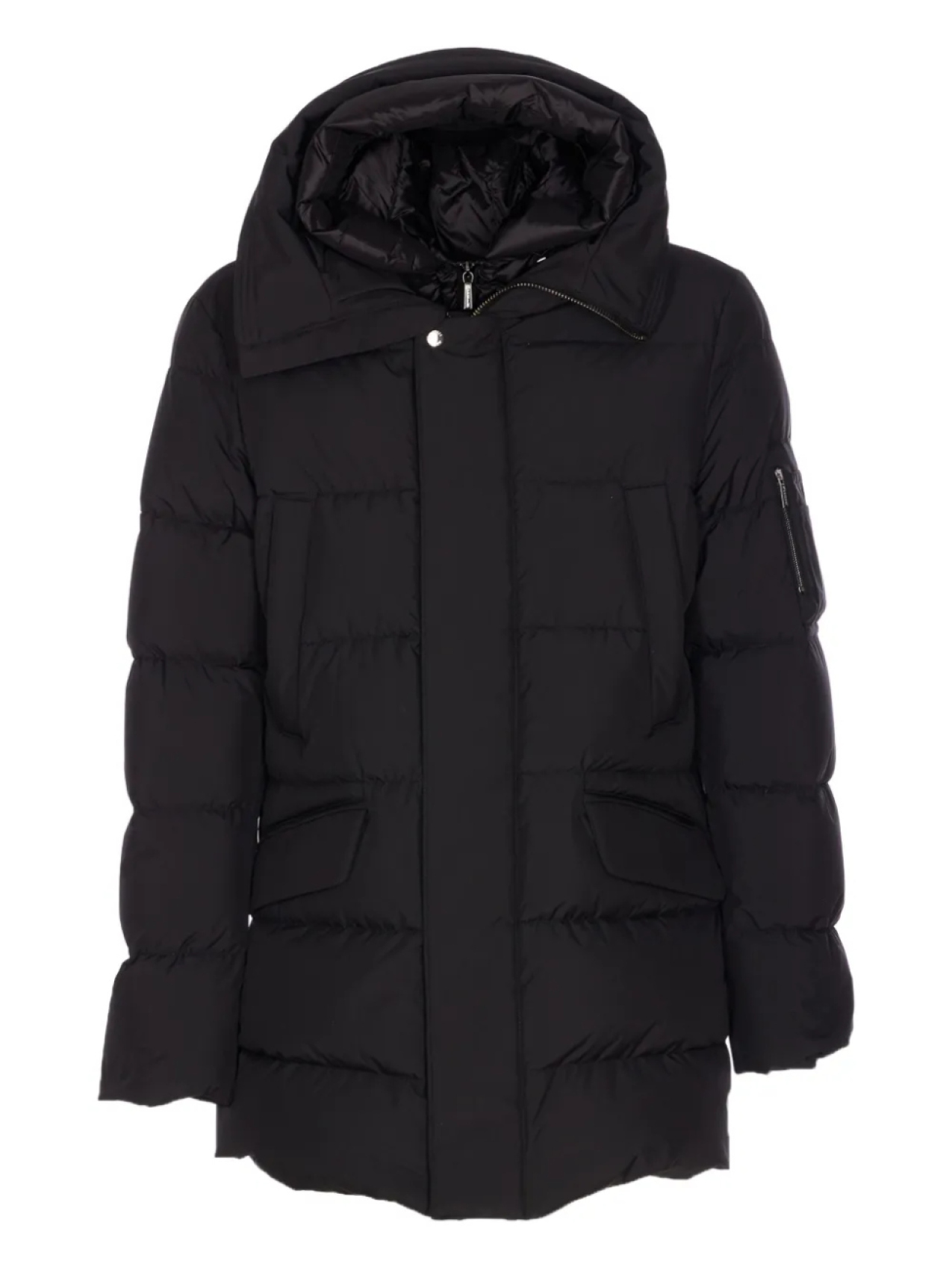 

Утепленная куртка с капюшоном Moorer, черный