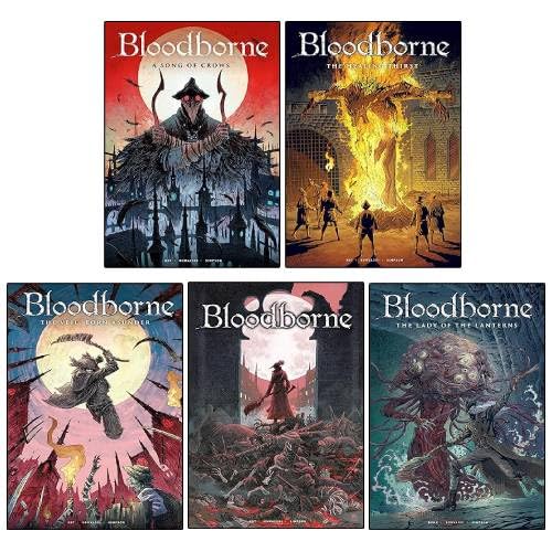 

Bloodborne Collection 5 Books Set By Ales Kot, Piotr Kowalski(The Death of Sleep, The Healing Thirst, A Song of Crows, The Veil, Torn Asunder, Lady of the Lanterns) (Titan Comics Ltd)
