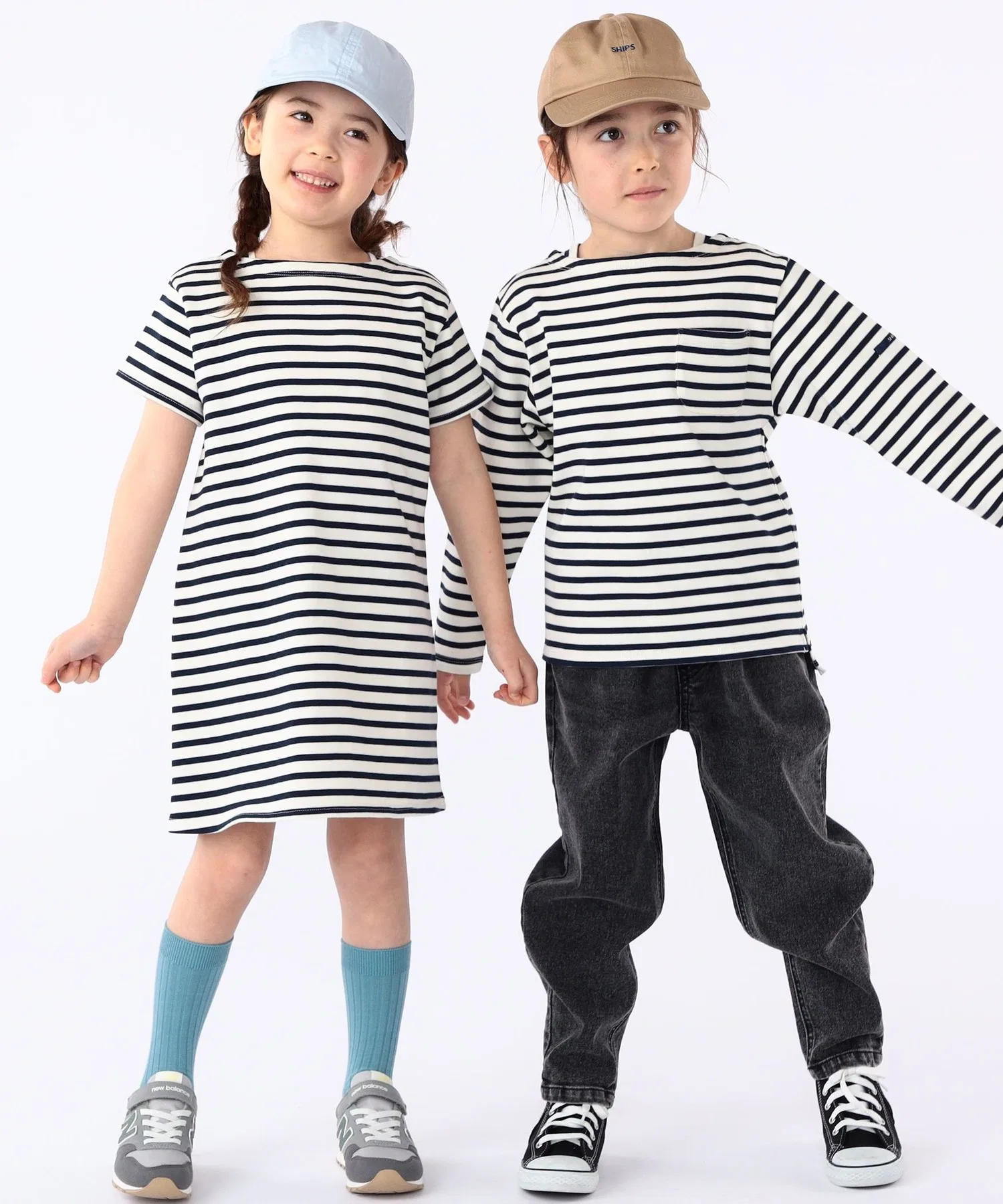 Детская футболка в полоску SHIPS KIDS, длинный рукав, белая — фото 4