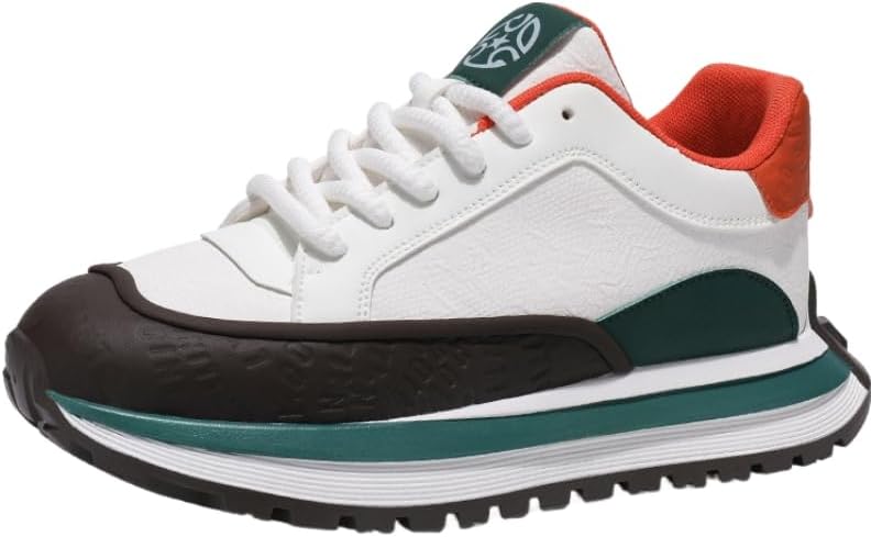 

Мужские стильные низкие спортивные кроссовки - толстая подошва для комфортной носки на улице Hoalox, зеленый