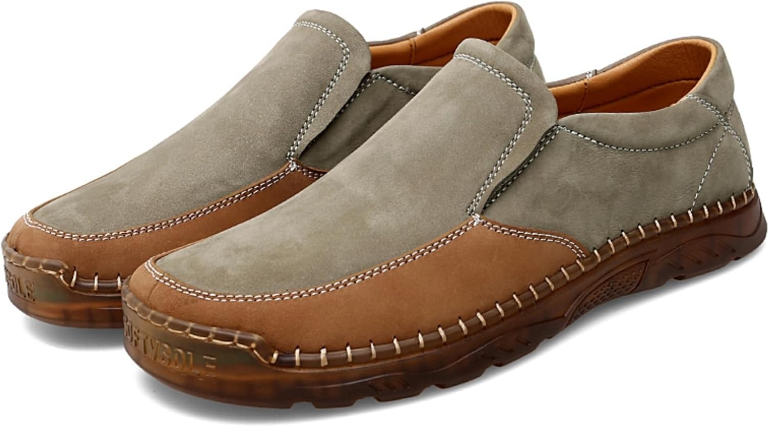 

Мужские легкие лоферы Aokisx без шнурков - ультракомфортные для ходьбы, вождения, путешествий и активного отдыха, стильный повседневный дизайн, хаки