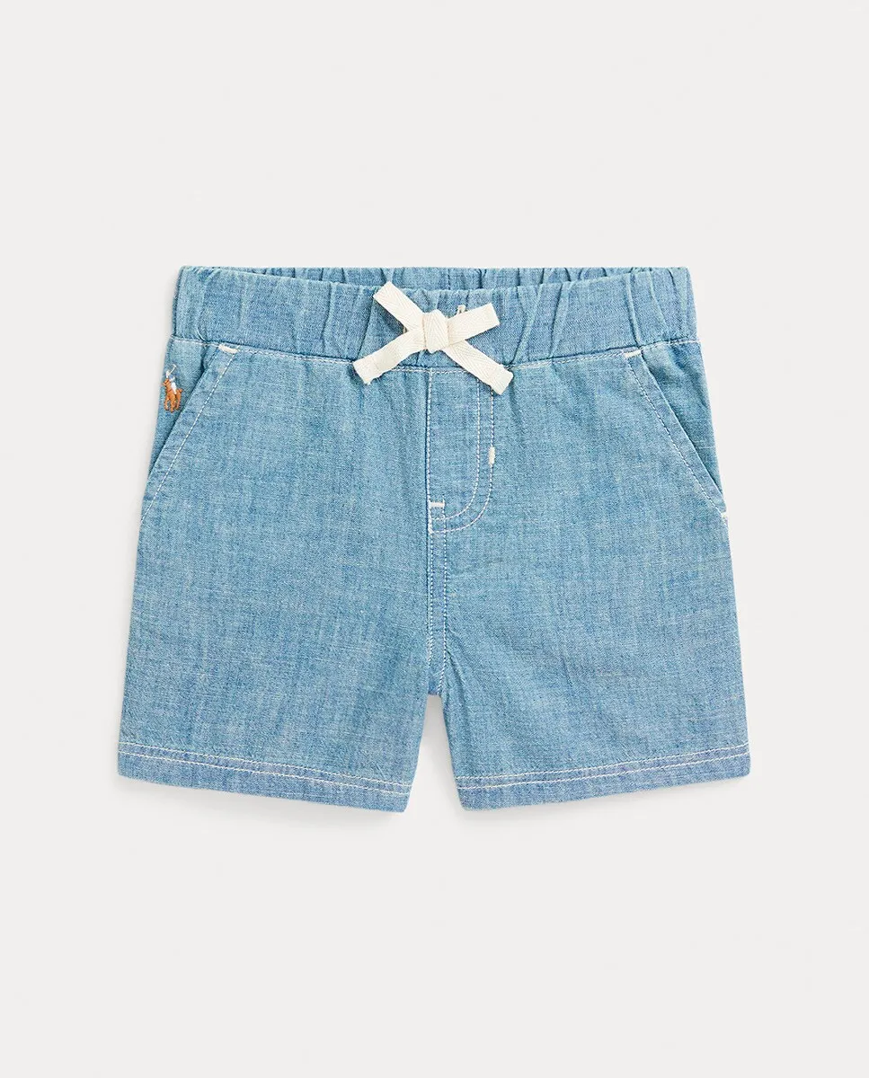

Хлопковые шорты для мальчика с эластичной талией Polo Ralph Lauren, синий