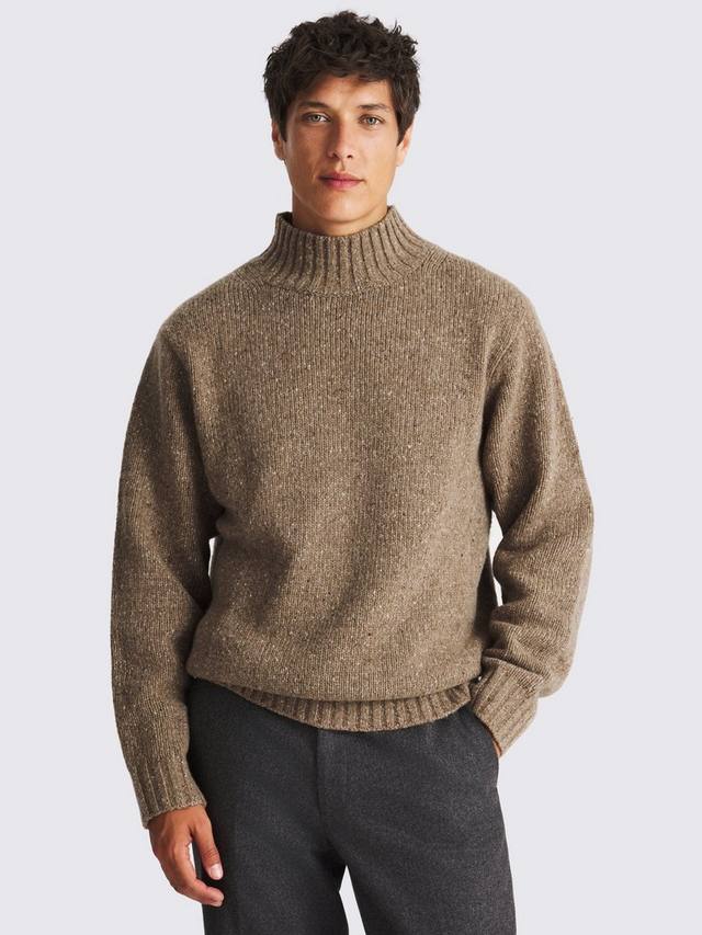 

Свитер из шерсти с добавлением других волокон в крапинку Moss, Beige