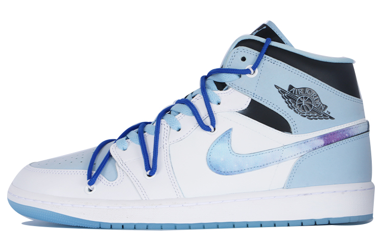 

Кроссовки Air Jordan 1 Vintage Basketball Shoes Men Mid-top Blue, синий