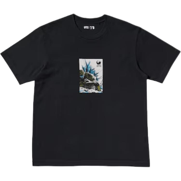 

Футболка Godzilla Co-brand для мужчин, черная Uniqlo, черный