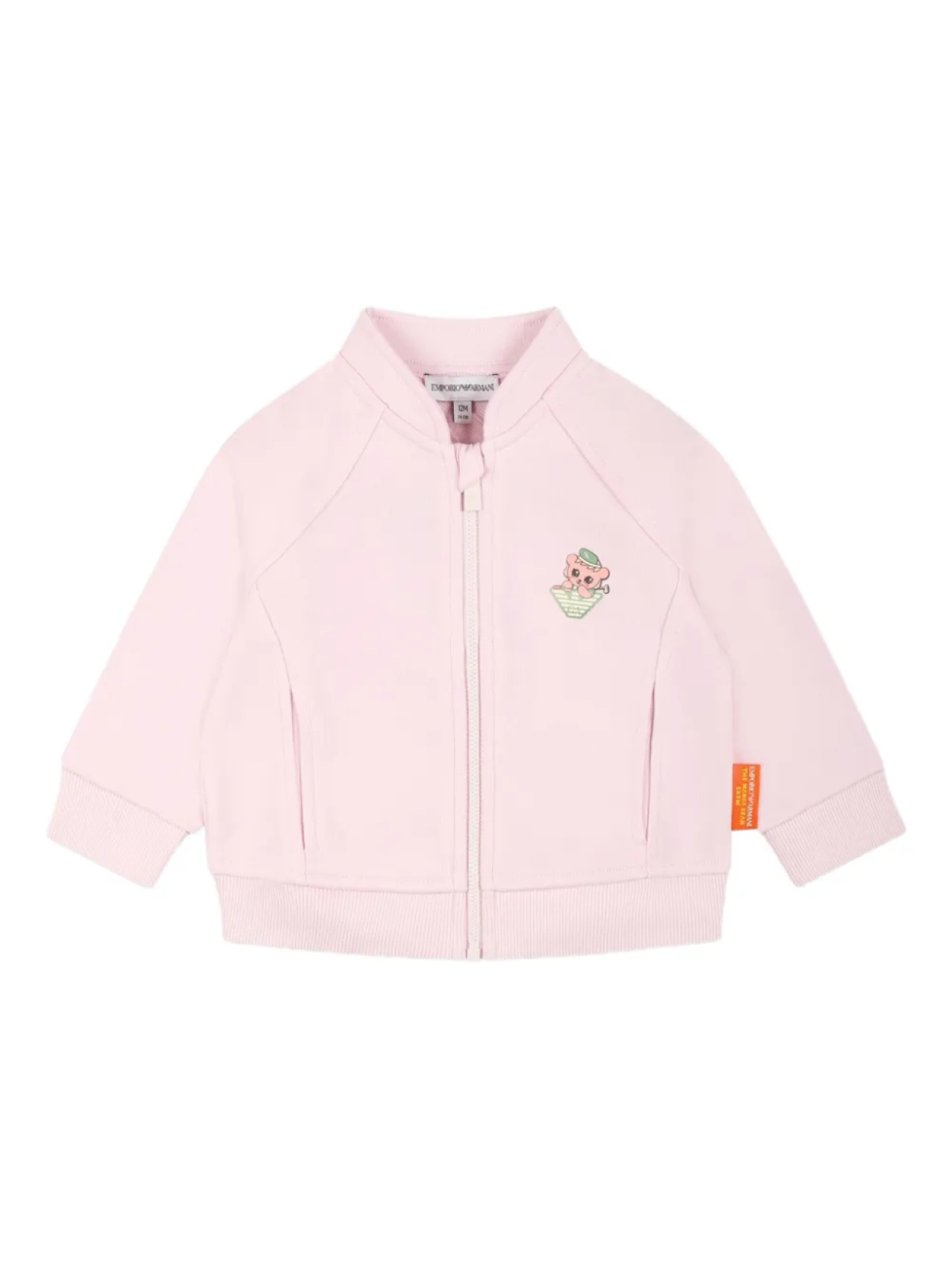

Кардиган из органического хлопка Emporio Armani Kids, розовый
