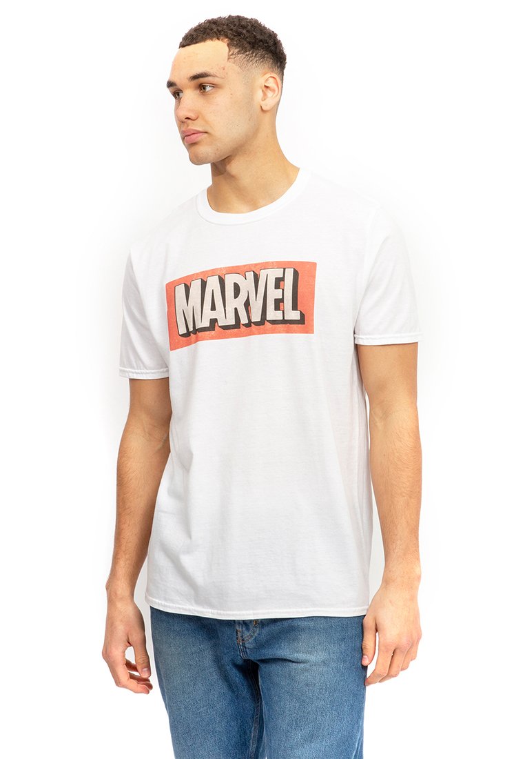 

Футболка с принтом RETRO LOGO Marvel, белый
