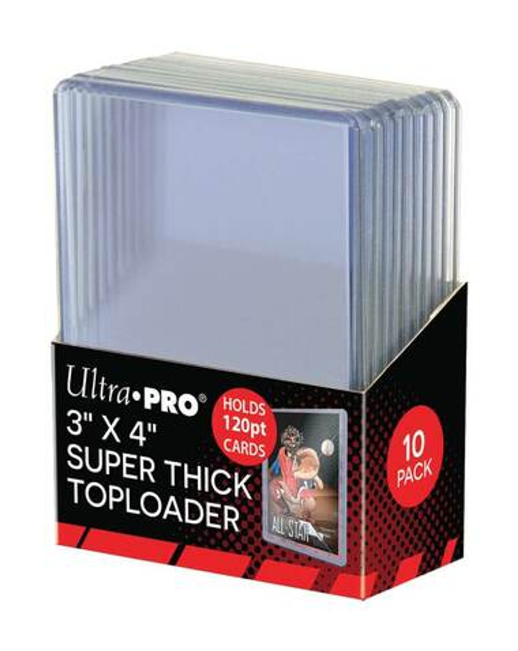 

Аксессуары Ultra Pro Toploaders: 3" X 4" Super Thick 120pt (10ct)