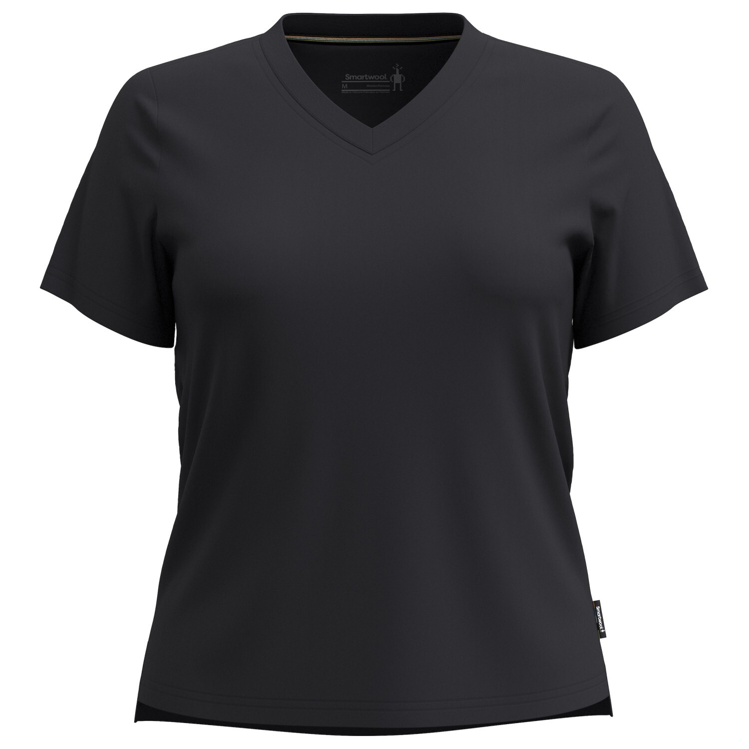 

Рубашка из мериноса Smartwool Women's Perfect V Neck Tee, черный