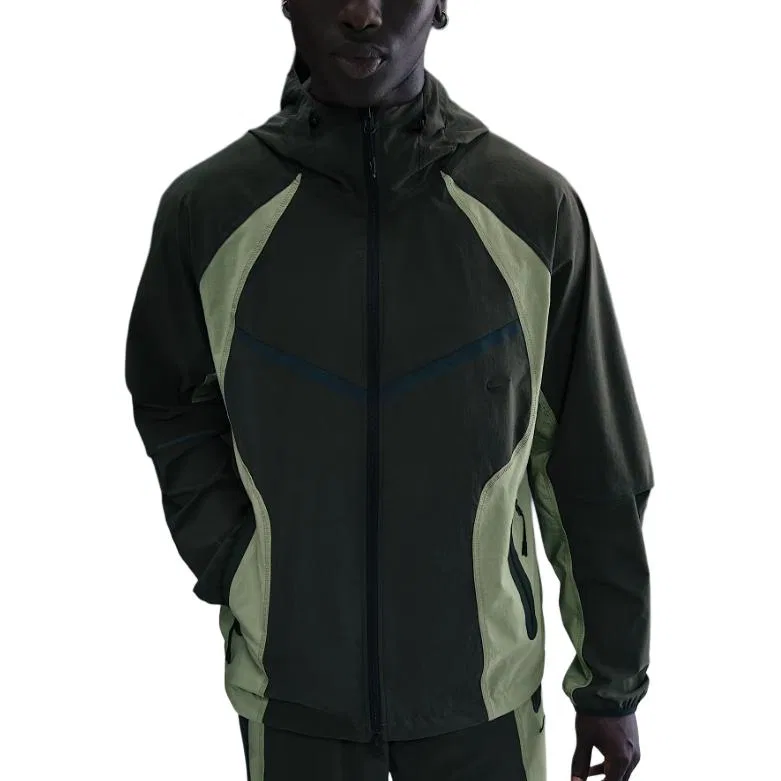 Куртка мужская Tech Dri-FIT Woven Color-Block Windrunner свободного кроя Nike, Sequoia Green