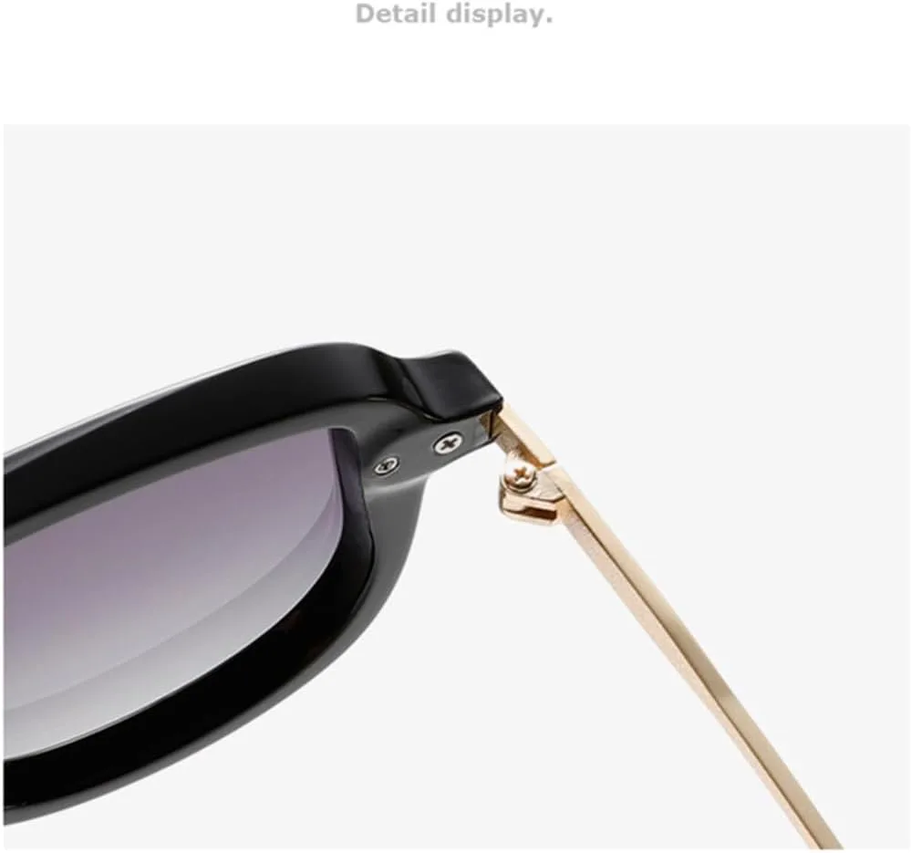 

Ретро маленькие овальные женские солнцезащитные очки класса люкс с заклепками, сине-зеленые, с защитой от УФ-излучения UV400, мужские в стиле панк VFDHN, Black Grey