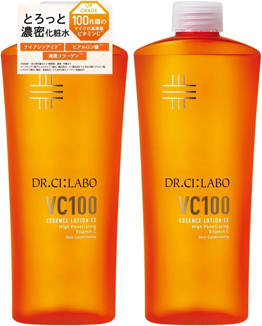 Лосьон VC100 Essence Lotion EX V Refill Set, Dr.Ci:Labo, 2 флакона по 285 мл, для сияния и пор