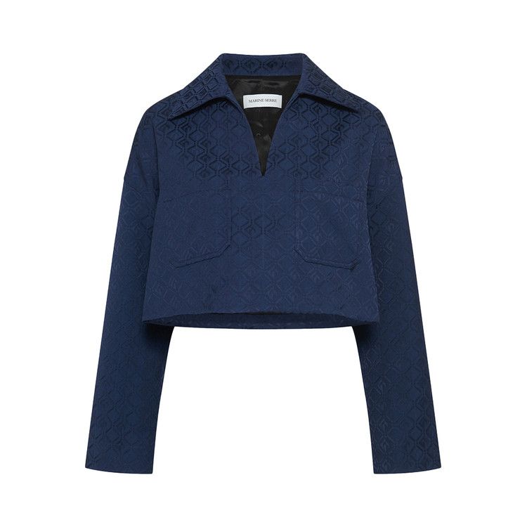 

Топ Marine Serre Moon Diamond Jacquard Top, Navy