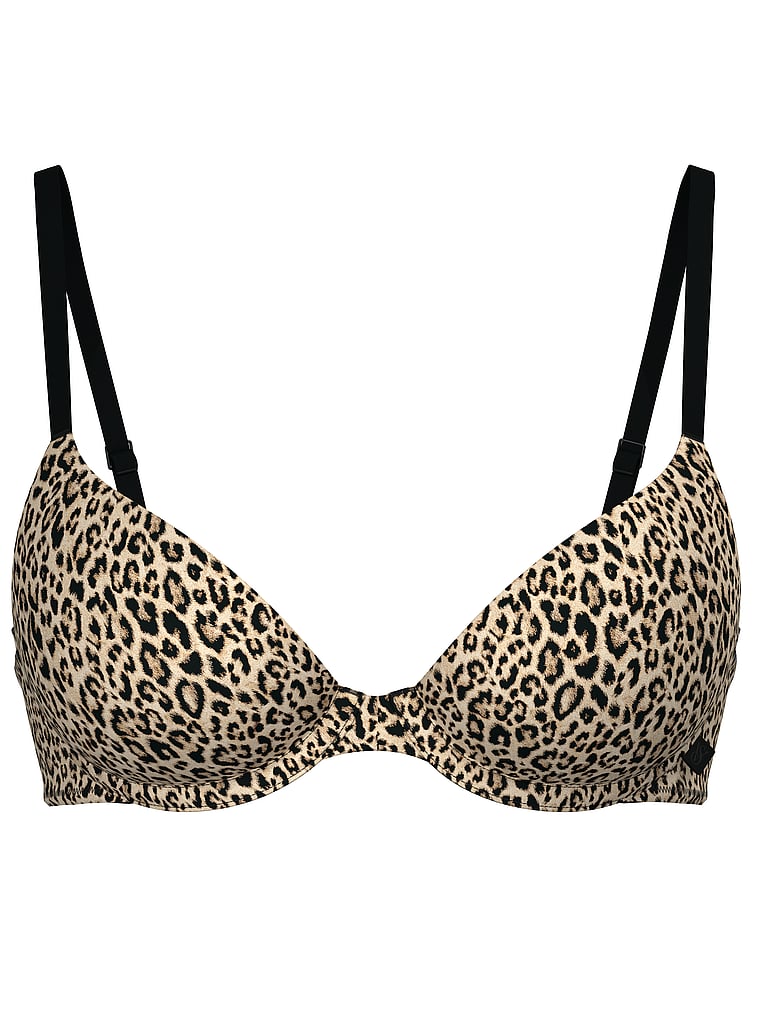 Соблазнительная футболка, гладкий бюстгальтер с легкой подкладкой Victoria'S Secret, smooth leopard — фото 3