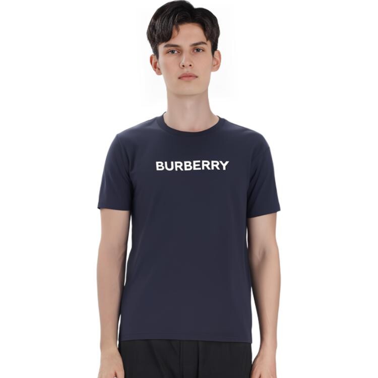 Футболка мужская темно-синяя Burberry, темно-синий — фото 4