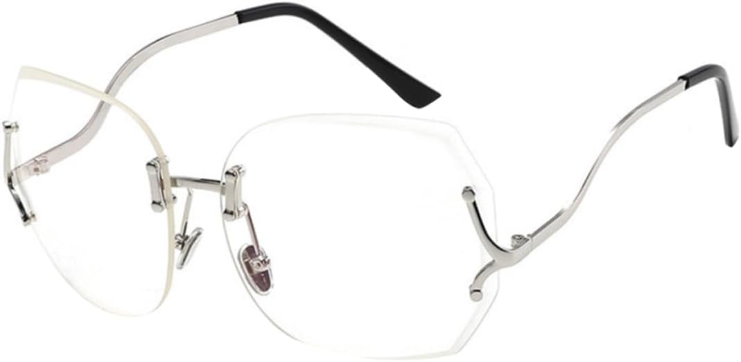 

Стильные солнцезащитные очки без оправы для женщин, защита от УФ-излучения, легкий дизайн, идеально подходят для пляжа и активного отдыха на природе. Модные очки без оправы Holibanna, Silver