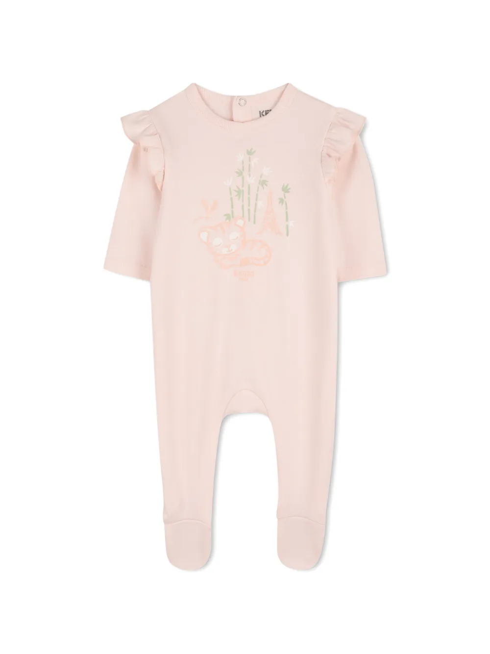 Комбинезон для малышей с оборками (набор) Kenzo Kids, розовый — фото 3