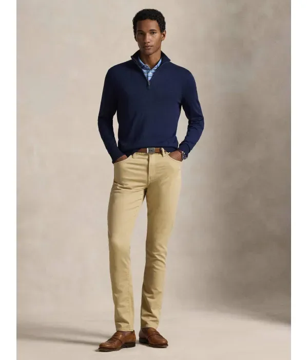 Полюс custom slim fit Polo Ralph Lauren, небесно-голубой — фото 2