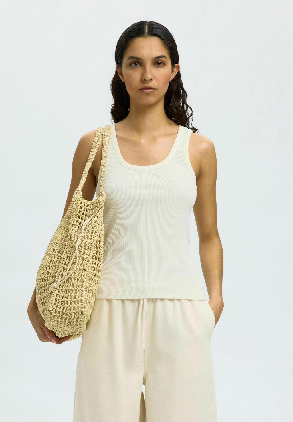 

Топ TANK Selected Femme, белый