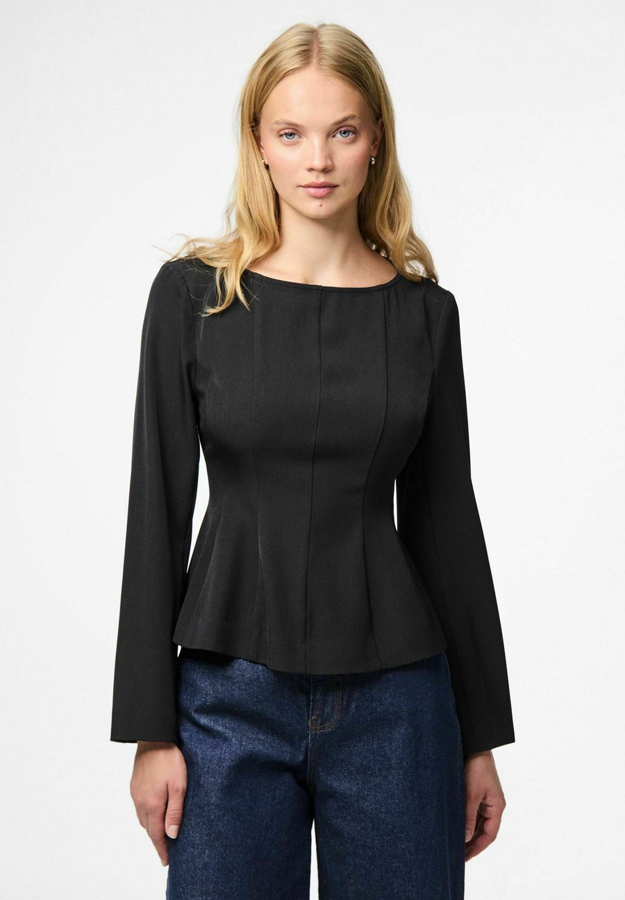 

Блуза Pieces MIT LANGEN ÄRMELN PCJOSSA U-BOOT-AUSSCHNITT, Black