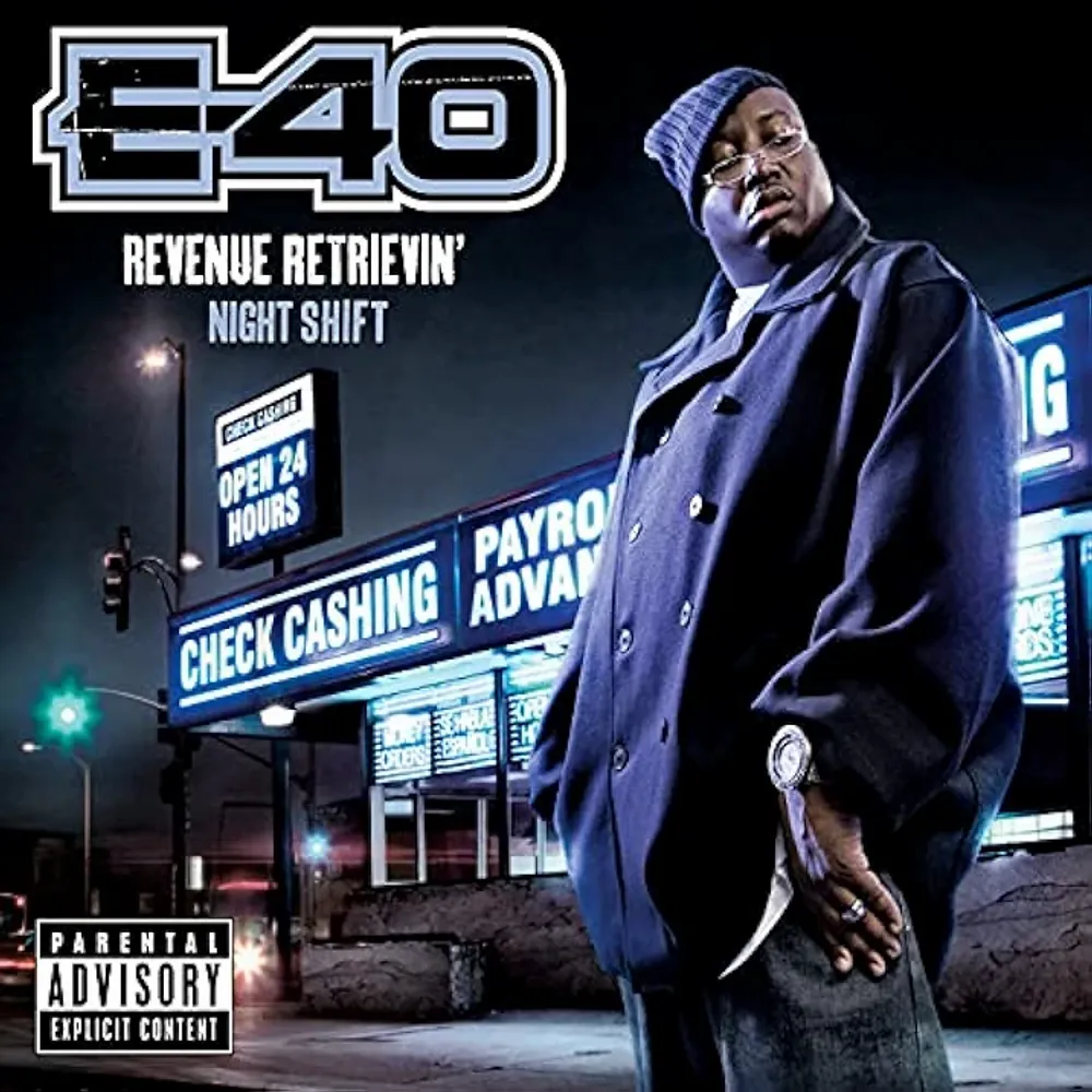 

Виниловая пластинка LP Revenue Retrievin': Night Shift [Midnight Blue Vinyl] [Explicit] - E-40
