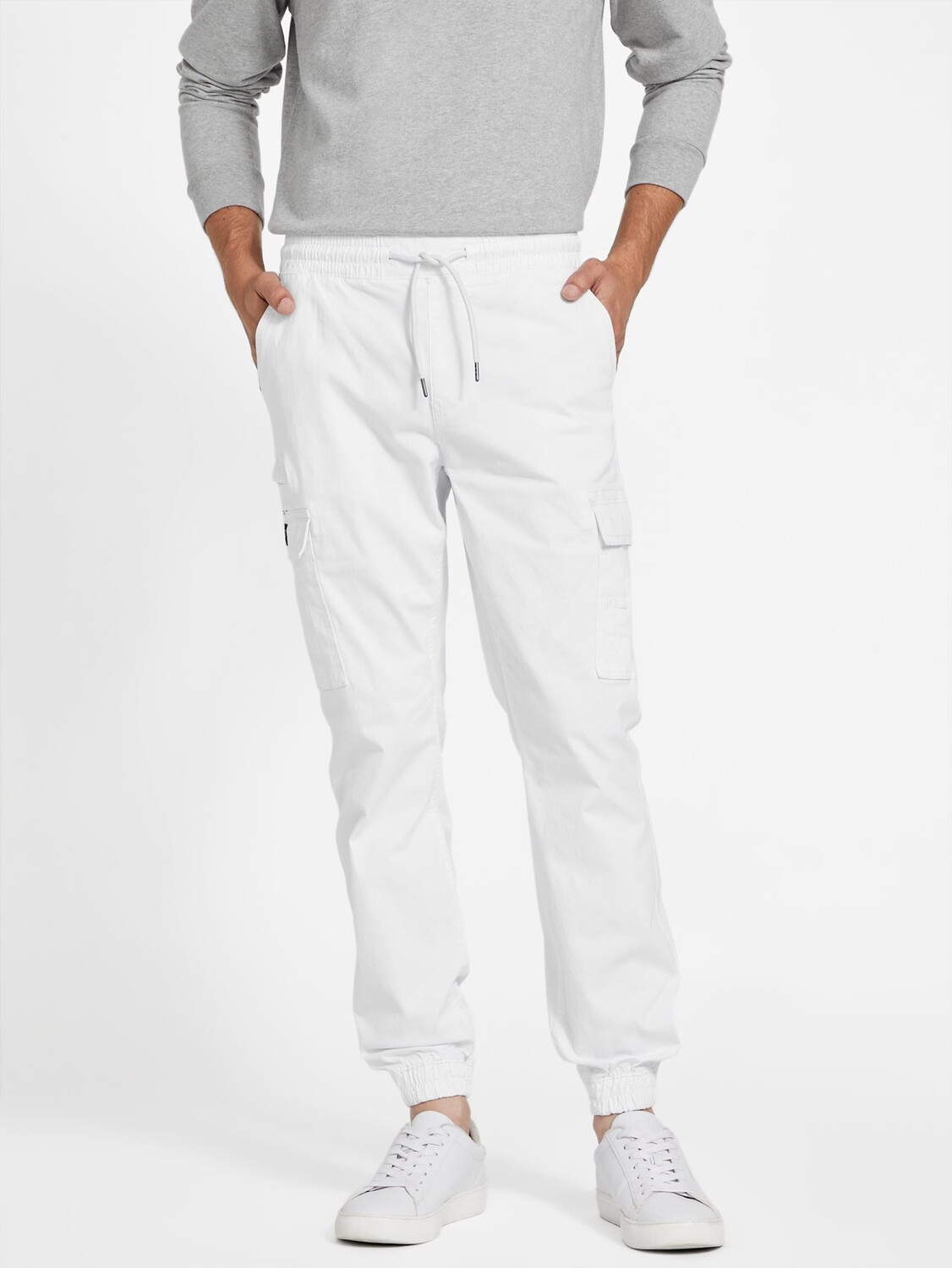 

Джоггеры-карго Jenner Guess Factory, цвет Pure White