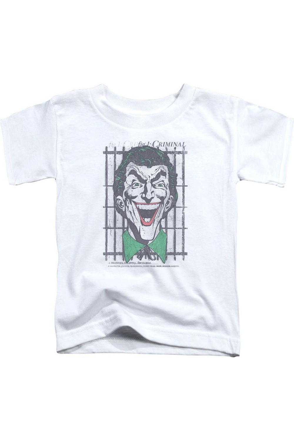 

Футболка для малышей с коротким рукавом DC Comics Criminal Gildan, белый