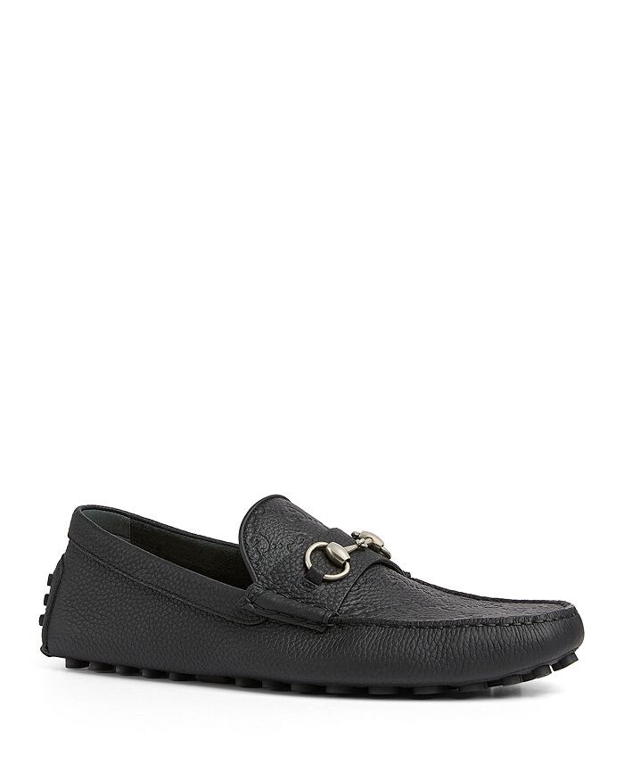 

Мужские кожаные мокасины Horsebit Gucci GG, черный