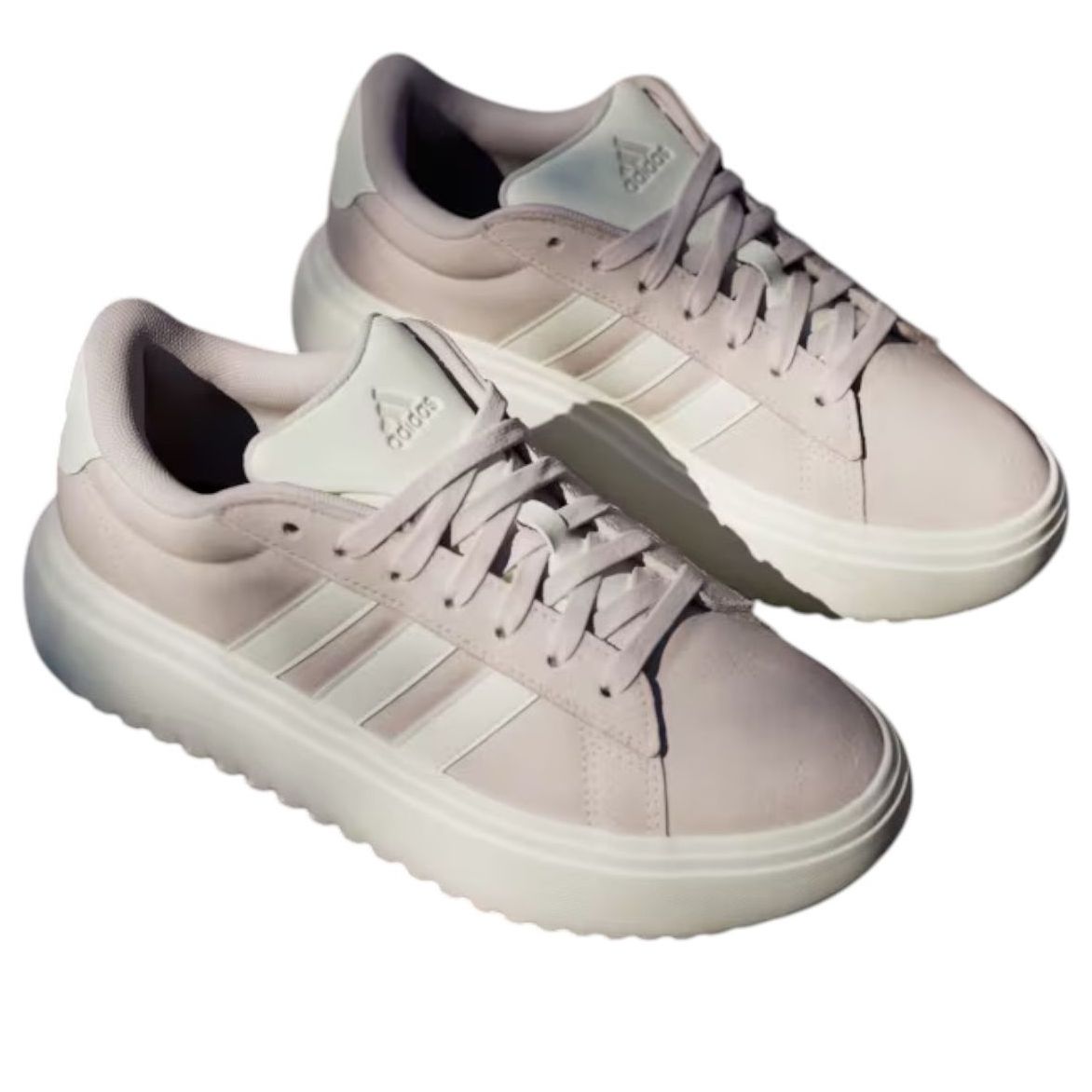Кроссовки (WMNS) adidas Grand Court Platform 'Putty Mauve White' — фото 2