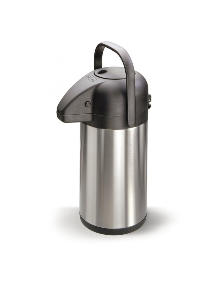 

MATO Двустенная вакуумная термобутылка из матовой нержавеющей стали с помповым механизмом «Pumpy» объемом 1,9 л, серебристого цвета