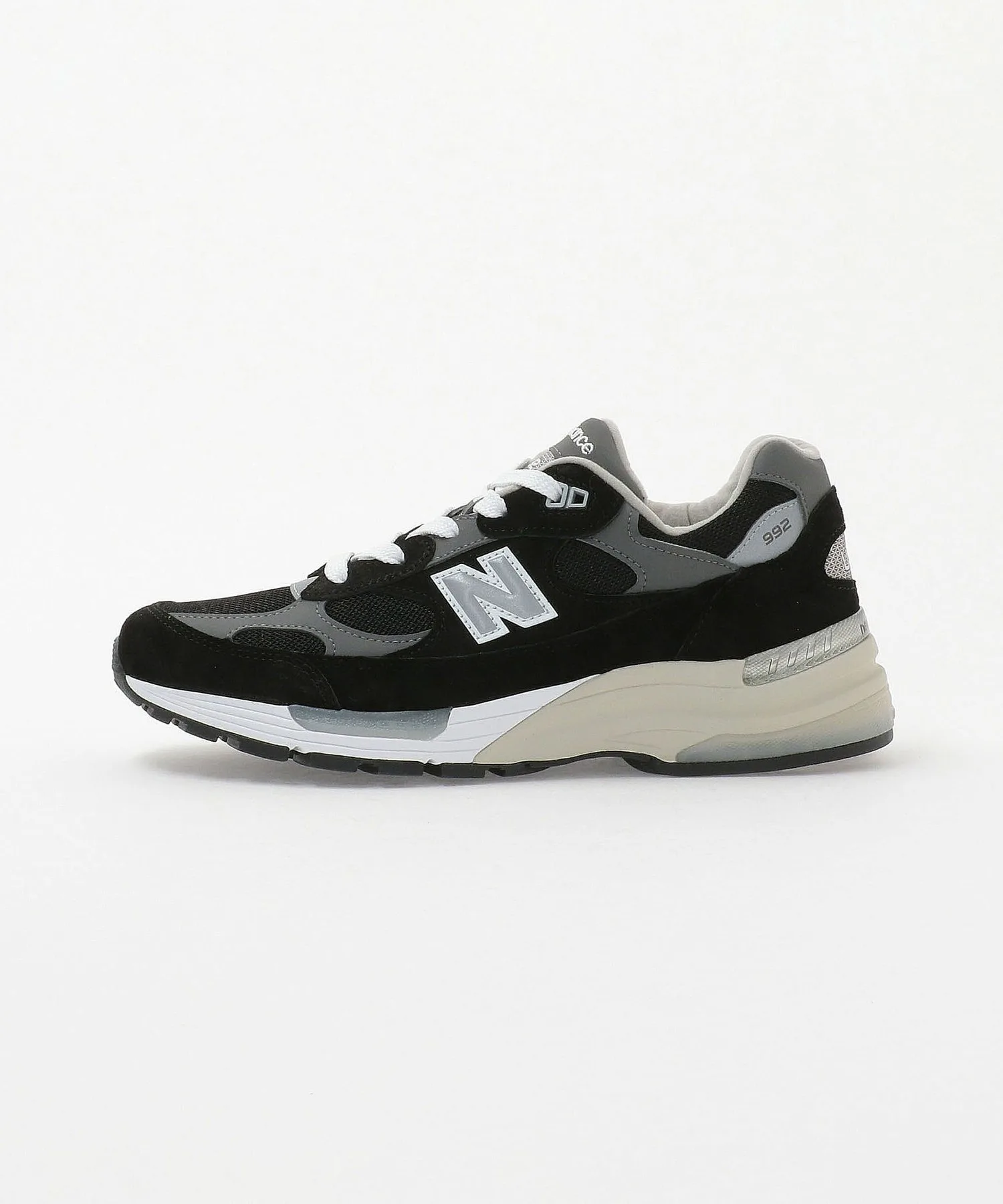 Мужские кроссовки New Balance U992BK для повседневной носки чёрные