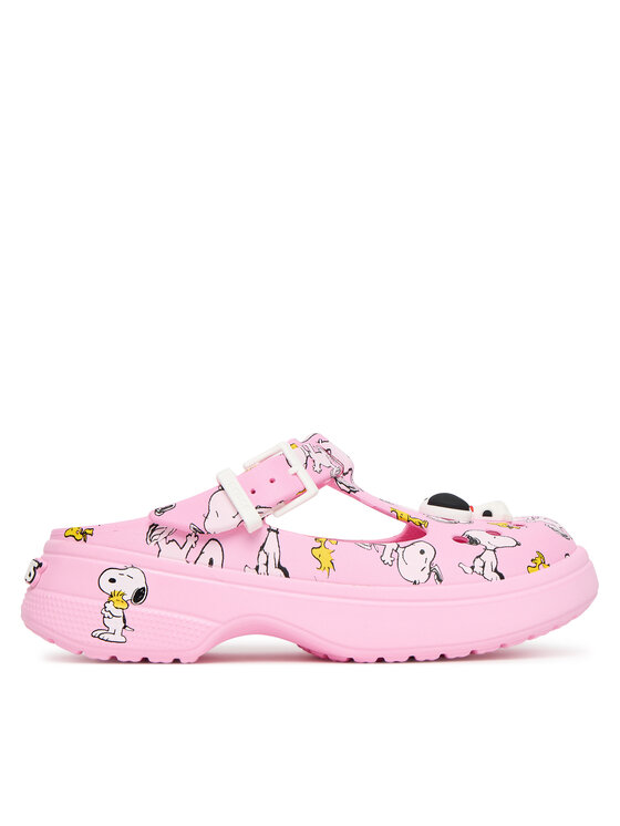 Пантолеты Peanuts Mary Jane Clog 211130 Crocs, розовый